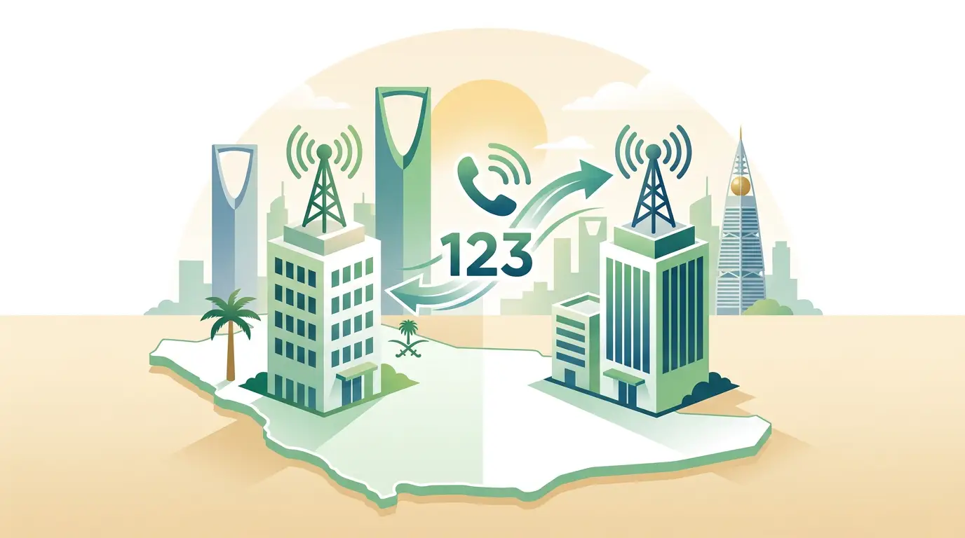 Number portability in Saudi Arabia allowing businesses to switch telecom providers while keeping existing business phone numbers